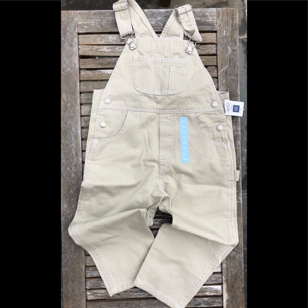 Baby Gap khaki overalls- NWT